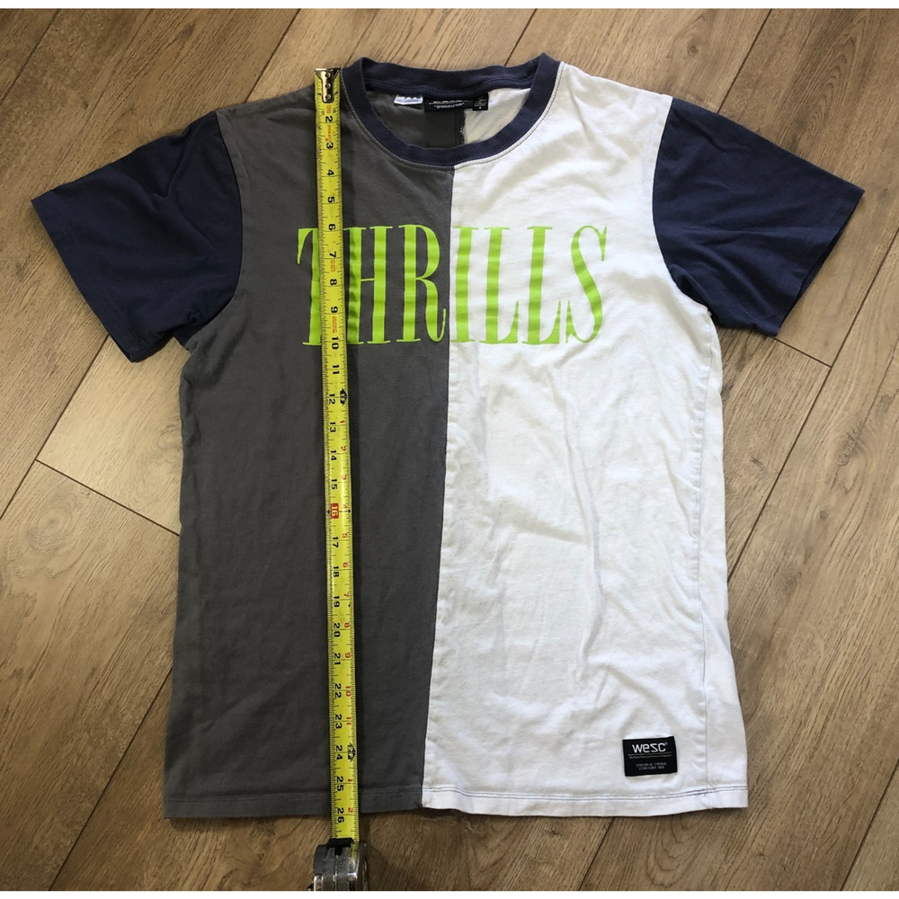 Conspiracy by WESC Size Mens Medium Womens Large T-Shirt Sweden Colorblock Retro - Picture 5 of 7